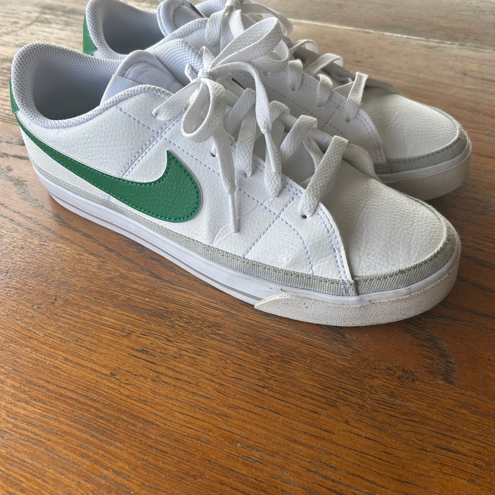 Nike Court Legacy Next Nature White Malachite Green Sneakers Shoes 9.5
